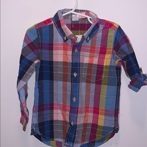 NEW Boys Gap Poplin Button Down Shirt 3 Years